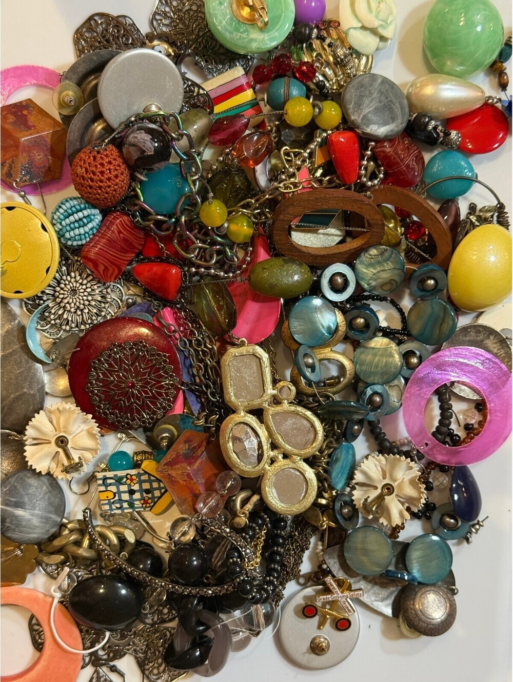 Mixed Vintage and Modern Clip-On Earrings Collection
